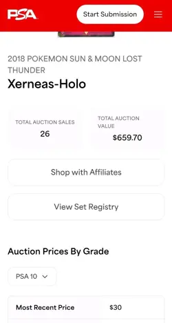 CGC 10 Xerneas Prism 144/214 Lost Thunder Pokemon 2018 - Image 4