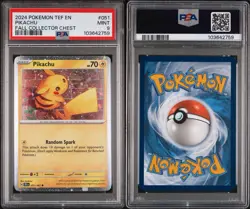 PSA 9 MINT Pikachu 051/162 COSMOS HOLO Collector Chest PROMO Pokemon - Image 3