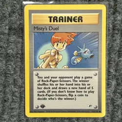 Vintage Pokemon Misty's Duel Gym Heroes 1st Edition 123/132 Colorless Common NM - Image 1