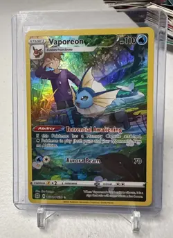 Pokemon TCG Vaporeon (Brilliant Stars TG02/TG30) Trainer Gallery Holo NM - Image 1