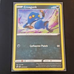 Pokemon TCG Croagunk Promo SWSH245 Cosmos with HD Galaxy Swirl Free shipping - Image 5