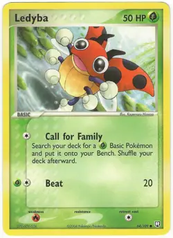 Pokemon Ledyba Team Rocket Returns Common 64/109 LP - Image 1