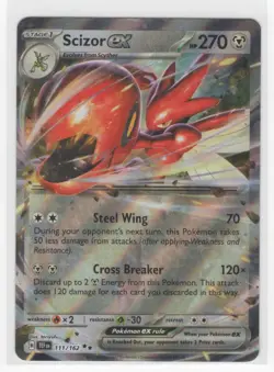 #111 Scizor ex 2024 Temporal Forces Double Rare - Image 1