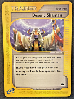 2003 Pokemon TCG - Desert Shaman Trainer 123/144 Skyridge Non-Holo - LP - Image 1