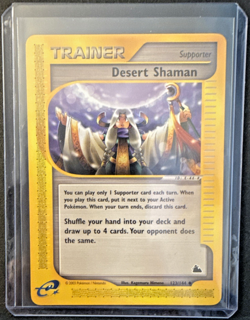 2003 Pokemon TCG - Desert Shaman Trainer 123/144 Skyridge Non-Holo - LP - Image 3