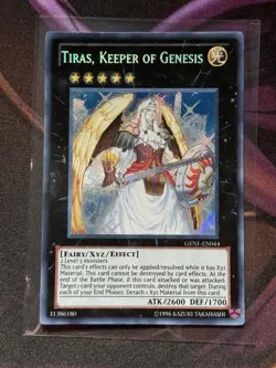 Yugioh - Tiras, Keeper Of Genesis - GENF-EN044 - Secret Rare Unlimited Ed LP - Image 1