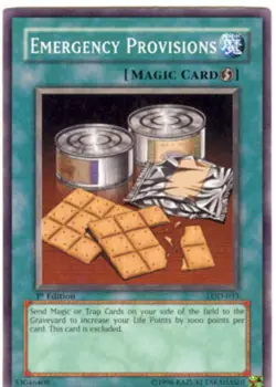 Emergency Provisions - LOD-033 - Common - 1st Edition PL/MP Yugioh Legacy of Dar - Image 1