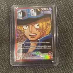 One Piece TCG Sabo Alternate Art Leader OP13 Carrying On His Will - Nm - english - Image 1