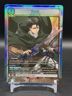 UNION ARENA UA23BT/AOT-1-010 Levi Ackerman SR Attack on Titan - Image 1