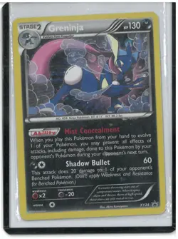 Pokemon TCG Greninja XY Black Star Promo Holo Card XY24 LP 2014 - Image 1