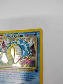 Misty's Gyarados - 13/132 - Pokemon Gym Challenge Unlimited Holo Rare Card - Image 4
