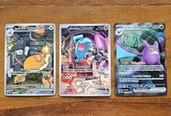 Pokemon Lot Of 3 Cards "Team Rocket's" (Wobbuffet Promo, Raticate, Crobat Ex) - Image 1