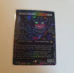 Krang & Shredder - Foil - Borderless - TMT - 0201 - MTG - TMNT - Ships now! - Image 1