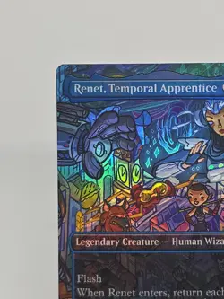 Renet, Temporal Apprentice (Borderless Foil) Rare MTG Ninja Turtles - Image 3
