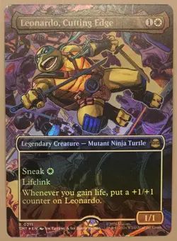 Leonardo, Cutting Edge 2026 Teenage Mutant Ninja Turtles Foil #0211 - Image 1
