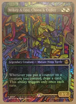 Mikey & Leo, Chaos & Order 2026 Teenage Mutant Ninja Turtles Foil #0200 - Image 1