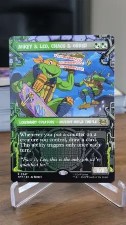Mikey & Leo, Chaos & Order (Showcase) R Teenage Mutant Ninja Turtles 247 NM - Image 1