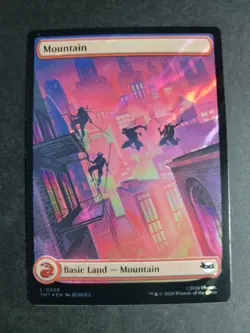 Mountain 0308 (Surge Foil) Land MTG Ninja Turtles - Image 1