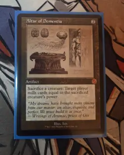MTG Altar of Dementia The Brothers' War - NM Schematic Retro Frame - Image 1