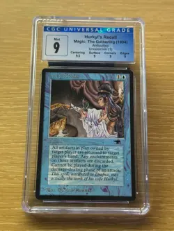 MTG Antiquities Hurkyl's Recall CGC 9 Mint Quad+ - Image 1