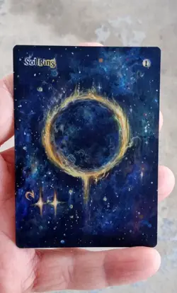 MtG Sol Ring Full Magic Altered Hand Painted Art Original Alter - Image 2