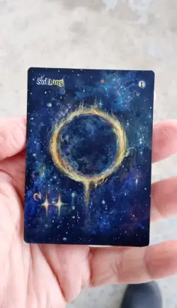 MtG Sol Ring Full Magic Altered Hand Painted Art Original Alter - Image 3