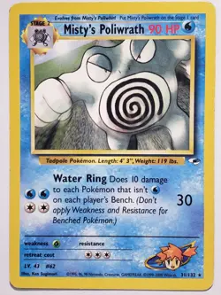 Misty's Poliwrath 31/132 PL - Gym Heroes Pokemon Card - $2 Combined Shipping - Image 1