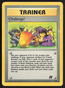 Pokemon TCG | Challenge! 74/82 | Uncommon | Team Rocket | Moderately Played - Image 2