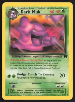 Pokemon TCG | Dark Muk 41/82 | Uncommon | Team Rocket | Moderately Played - Image 2