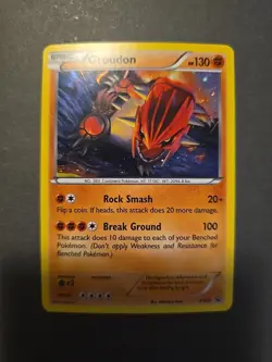 Pokemon Groudon TCG Black Star Promos XY52 Holo - Image 1