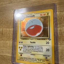 Vintage 1999 WOTC Pokemon TCG Jungle Set Electrode Holofoil Card #2/64 Rare - Image 2