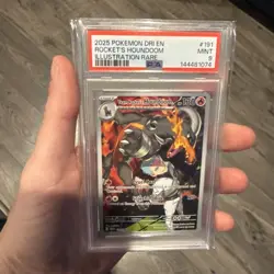 Team Rocket's Houndoom 191/182 Sv10: Destined Rivals Holo Pokemon PSA 9 - Image 1