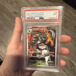 Team Rocket's Houndoom 191/182 Sv10: Destined Rivals Holo Pokemon PSA 9 - Image 2