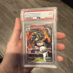 Team Rocket's Houndoom 191/182 Sv10: Destined Rivals Holo Pokemon PSA 9 - Image 3