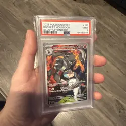 Team Rocket's Houndoom 191/182 Sv10: Destined Rivals Holo Pokemon PSA 9 - Image 4