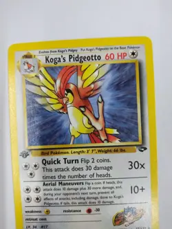 MINT 2000 Pokemon Gym Challenge - 1st Edition - Koga’s Pidgeotto 27/132 - Image 2