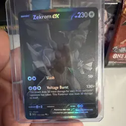 Zekrom EX Full Art Holo 172/086 Sv: Black Bolt Rare Pokemon TCG HP 230 - Image 1