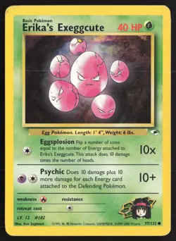 Pokemon TCG | Erika's Exeggcute 77/132 | Common | Gym Heroes | Moderately Played - Image 2