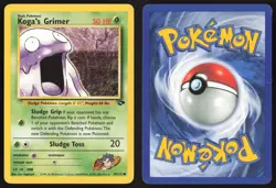 Pokemon TCG | Koga's Grimer 78/132 | Common | Gym Challenge | Moderately Played - Image 1