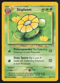 Pokemon TCG | Skiploom 49/111 | Uncommon | Neo Genesis | Moderately Played - Image 2