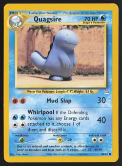Pokemon TCG | Quagsire 48/64 | Common | Neo Revelation | Moderately Played - Image 2