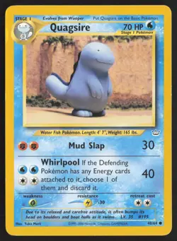 Pokemon TCG | Quagsire 48/64 | Common | Neo Revelation | Moderately Played - Image 2