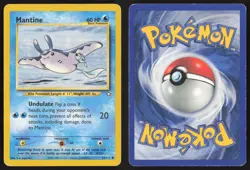 Pokemon TCG | Mantine 64/111 | Common | Neo Genesis | Moderately Played - Image 1