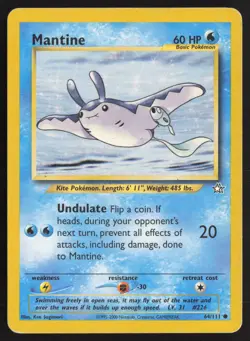 Pokemon TCG | Mantine 64/111 | Common | Neo Genesis | Moderately Played - Image 2