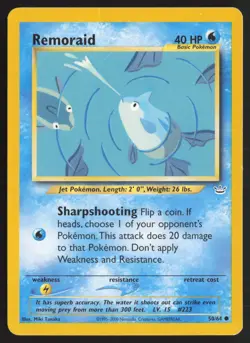 Pokemon TCG | Remoraid 50/64 | Common | Neo Revelation | Moderately Played - Image 2