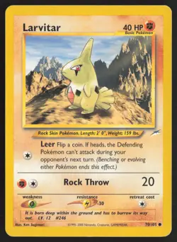 Pokemon TCG | Larvitar 70/105 | Common | Neo Destiny | Moderately Played - Image 2