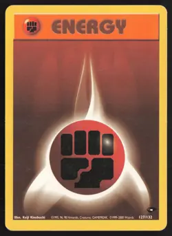 Pokemon TCG | Fighting Energy 127/132 | Gym Challenge | Moderately Played - Image 2