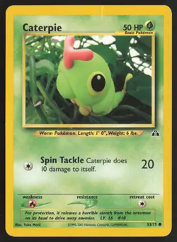 Pokemon TCG | Caterpie 53/75 | Common | Neo Discovery | Moderately Played - Image 2