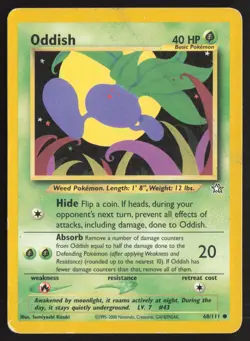 Pokemon TCG | Oddish 68/111 | Common | Neo Genesis | Moderately Played - Image 2