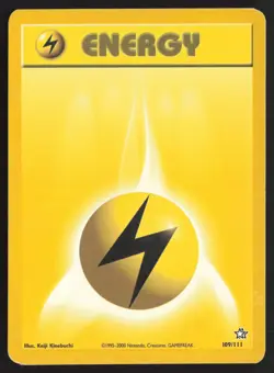 Pokemon TCG | Lightning Energy 100/102 | Base Set | Moderately Played - Image 2